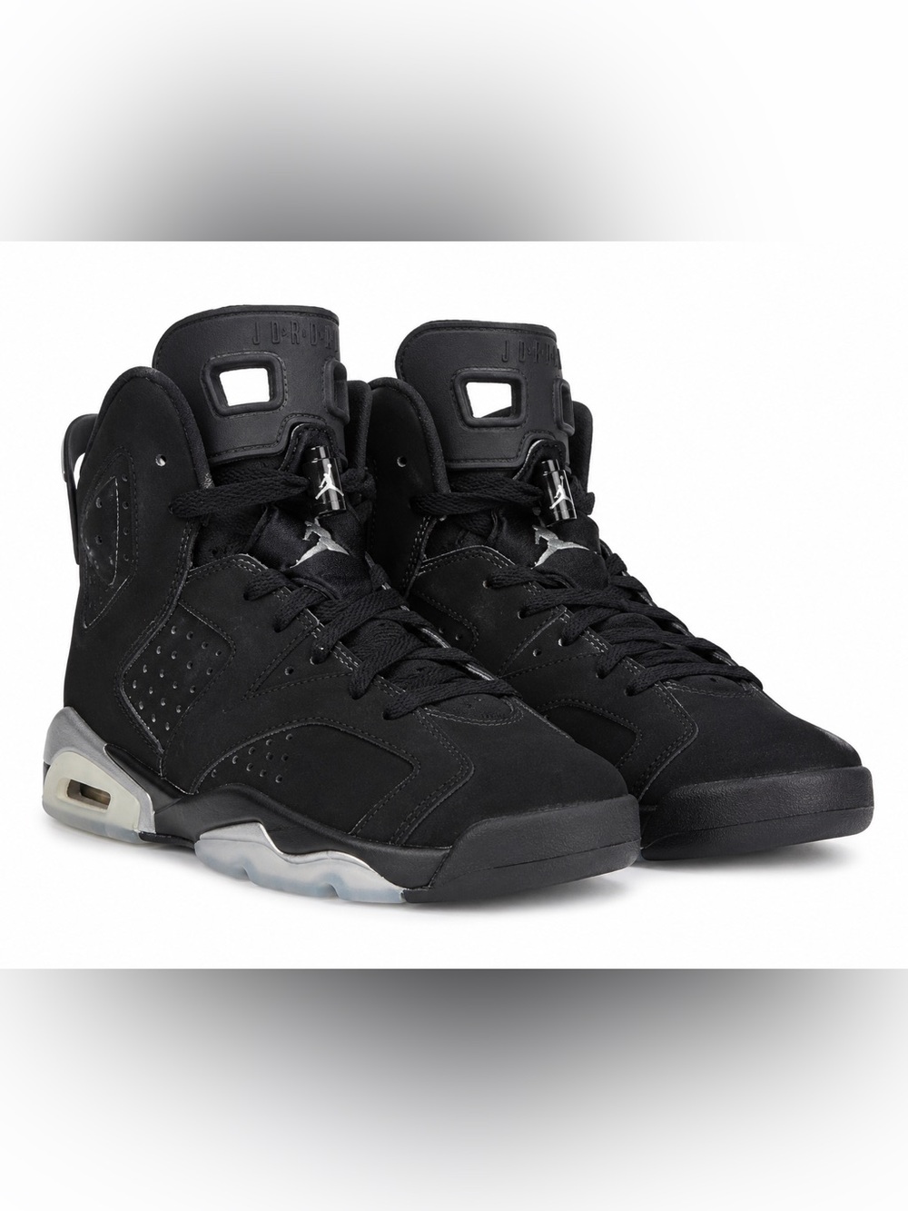 Air Jordan 6 Retro Black Cat | Size 7Y (Women’s 8.5) | Black Nubuck Sneakers